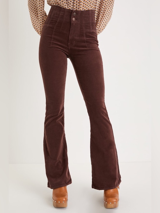 Free People Denim - Free People We The Free Jayde Flare Corduroy Pants Brown Size 25 - 32” inseam